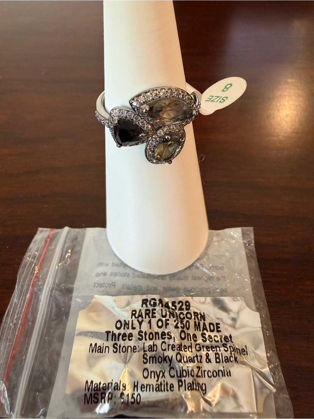Bomb Party OG Rare Unicorn Ring
 “Three Stones, One Secret”